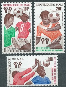 1978 Mali 625,26II,27 1978 FIFA World Cup in Argentina