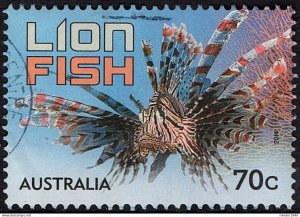 AUSTRALIA 2014 QEII 70c Multicoloured, Fauna-Things that Sting-Lion Fish FU