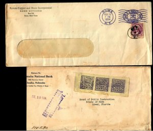 PH1h 6 Covers Advt. Penn. R.R. Meters 1932,34 Reg. multi 3,6,15 NRA Sucharge 2