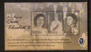 Micronesia 2003 - Queen Elizabeth ll - Sheet of 3 Stamps - Scott #541 - MNH