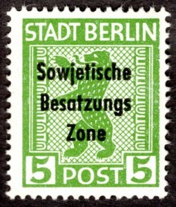 1948, Germany, 5pf, MNH, Sc 10N22