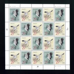 United States 29¢ Cranes Postage Stamp #2867 MNH Full Sheet