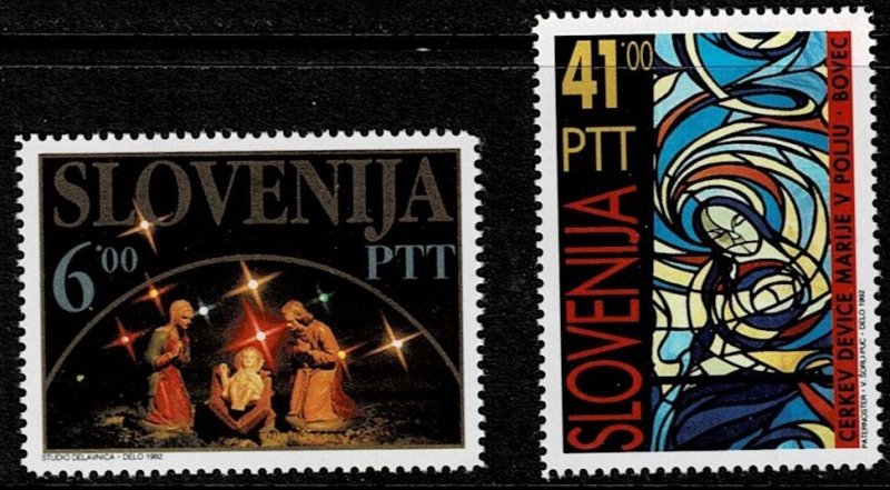 1992 Slovenia Scott Catalog Number 147-148 Unused No Gum