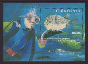 Cape Verde 709 Fish Souvenir Sheet MNH VF