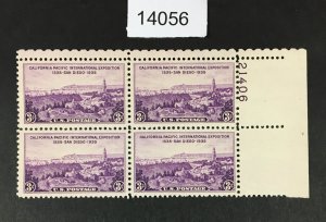 MOMEN: US STAMPS # 773 MINT OG NH PLATE BLOCK LOT #14056