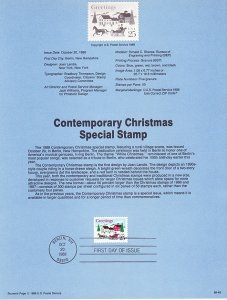 US SP841 Christmas Souvenir Page #2400