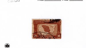 United States #327 Crease Used - Stamp - CAT VALUE $27.50