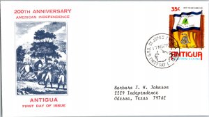 Antigua, Worldwide First Day Cover, Americana