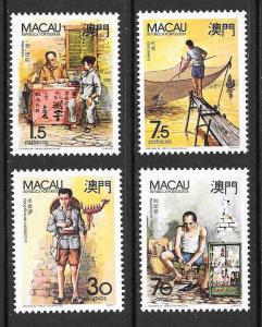 China - Macau  Scott #612-615  Mint NH  Scott CV $13.40