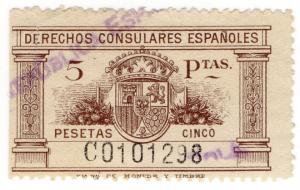 (I.B) Spain Revenue : Consular Service 5ptas