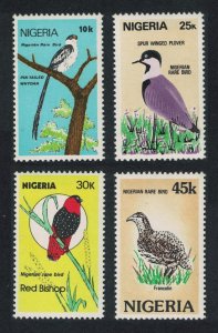 Nigeria Rare Birds Whydah Plower Francolin Bishop 1984 MNH SG#484-487