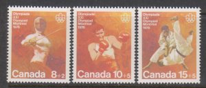 Canada, Olympics (SC# B7-B9) MNH SET