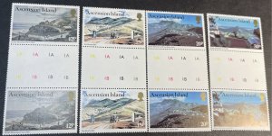 ASCENSION ISLAND # 269-272-MINT NEVER/HINGED-COMPLETE SET OF GUTTER PAIRS-1981