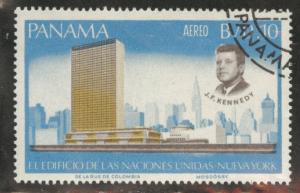 Panama  Scott 473A Favor Canceled CTO 1966 JFK at UN stamp 