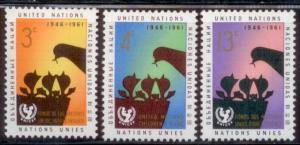 United Nations - New York 1961 SC# 97-99 MNH-OG L378