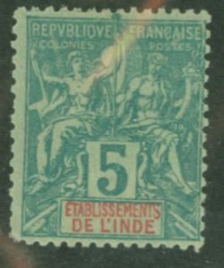 French India #4 Unused Single