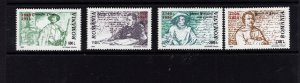 Romania  #4302-05 (1999 Famous People set) VFMNM CV $2.40