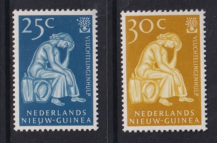 Netherlands New Guinea #39-40  MH   1960  refugee year