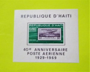 Haiti - C373 MNH Imperf. S/S. 40th Anniversary Air Post. SCV - $9.00