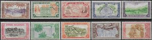 1949-61 Cook Islands Pictorial 10v. MNH SG n. 150/59