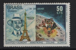 Brazil   #1138  MNH   1969   first landing on the moon