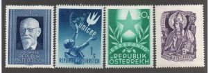 Austria - Sc# 557 MH, 559, 563, 564 MNH       -        Lot 0224167