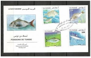 2012-Tunisia-Tunisie/Fishes of Tunisia/Poissons de Tunisie/FDC 
