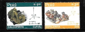 Peru 2002 Minerals Sc 1339-1340 MNH A2041