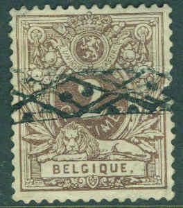 Belgium Scott 55 used Roller Cancel