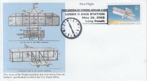 2003 First Flight Centennial Long Beach CA Pictorial Mystic