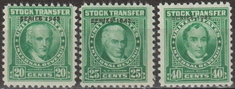 EDSROOM-19147 US Stock Transfer Series RO122-RO124 MNH 1924 CV$11