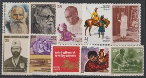 India SC  804, 806, 808-815 Mint Never Hinged