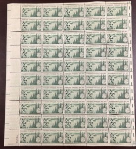 1106  Minnesota Statehood Centennial GUTTERSNIPE  MNH 3 cent sheet of 50  1958