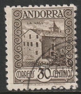 Andorra Spanish Sc 19a used