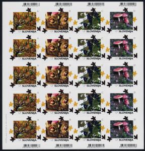 Slovenia 1065a-93a Sheets MNH Winter scenes, Trees, Turtle, Flowers, Crab, Fox