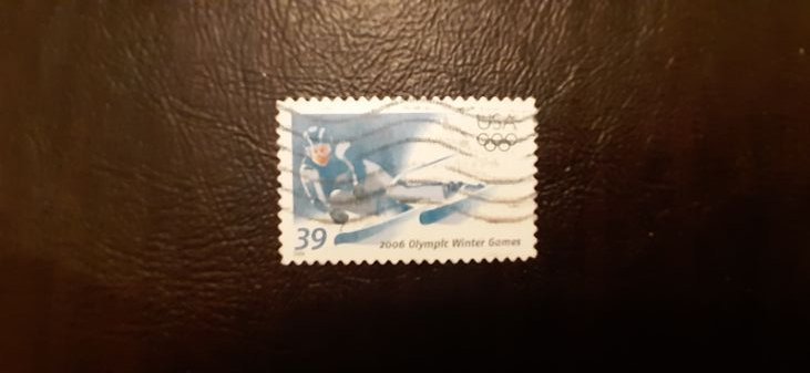 US Scott # 3995; 39c used 2006 Winter Olympics, 2006; VF centering