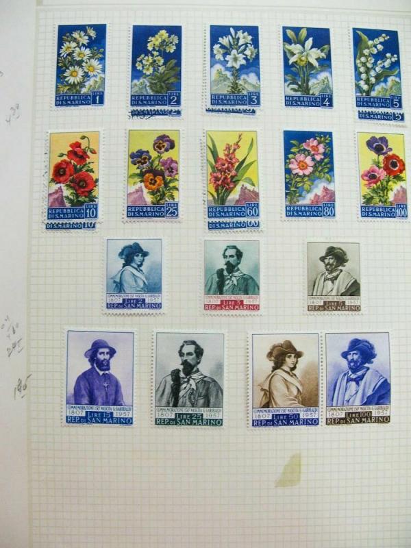 San Marino ALL MINT Stamp Collection 