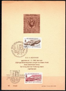 1979 Austria Commemorative Sheet 150th Anniversary Danube Steamship Society