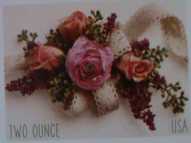 ​UNITED STATES-2020- WEDDING ROSES FOREVER TWO OUNCE STAMPS MNH PAIR-VF