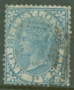 Ceylon #61v  Single