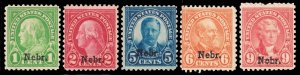 United States Scott 669, 671, 674, 675, 678 (1929) Mint H OG F-VF, CV $91.25 C