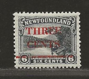 NEWFOUNDLAND  SC# 160 iii  'C' UNDER 'T' VARIETY   VF/MNH