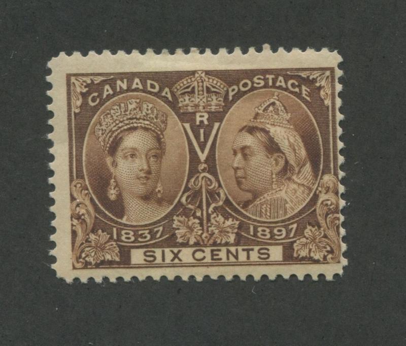 Queen Victoria 1897 Canada 6c Stamp #55 Scott Value $230