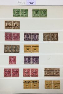 MOMEN: US STAMPS  # 597/603 USED COLLECTION LOT #13085