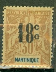 B: Martinique 54a mint CV $525