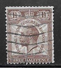 United Kingdom 207: 1.5p 1929 definitive, used, just F