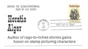 2010  Horatio Alger, LGS, Jimmy Quinn #1a FDC