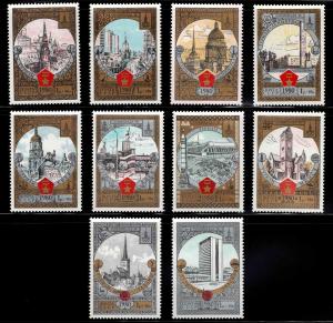 Russia Scott B127-136 MNH** 1980 Olympic semi-postal set CV $25