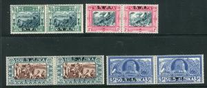 SOUTH WEST AFRICA-1938 Voortrekker Centenary.  A mounted mint set Sg 105-108