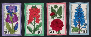 Berlin Garden Flowers 4v 1976 MNH SG#B508-511 MI#524-527